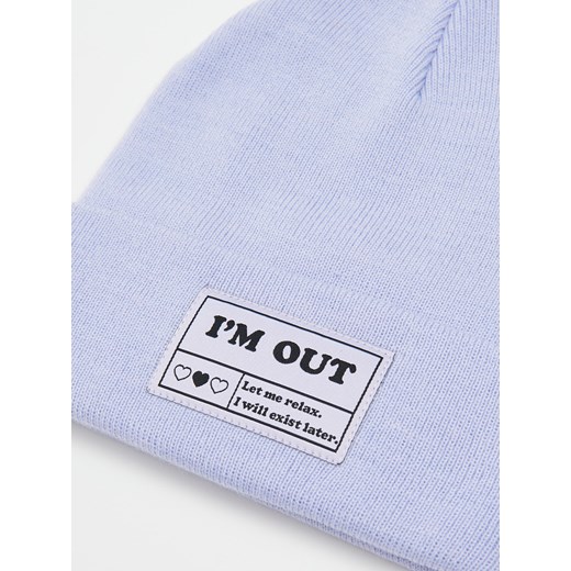 Cropp - Jasnofioletowa czapka beanie - fioletowy Cropp Uniwersalny wyprzedaż Cropp