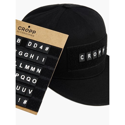 Cropp - Czarna czapka snapback - czarny Cropp Uniwersalny Cropp