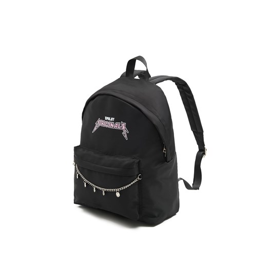 Cropp - Czarny plecak Smiley® - czarny Cropp Uniwersalny Cropp wyprzedaż
