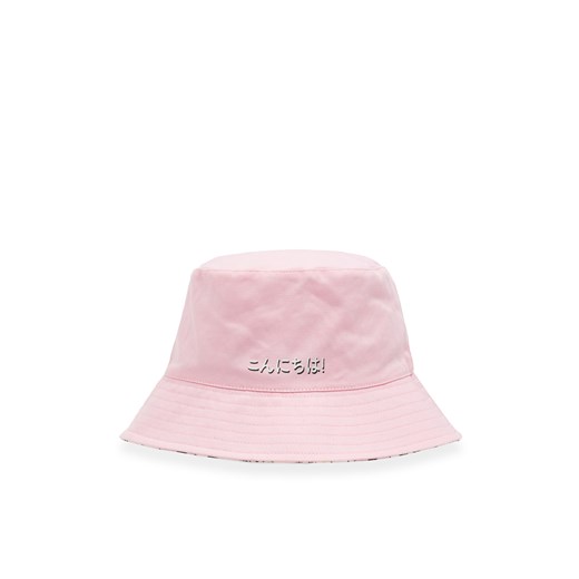 Cropp - Dwustronny kapelusz bucket hat - różowy Cropp Uniwersalny okazja Cropp