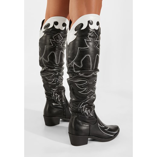 Czarne kozaki kowbojki damskie Nieve V2 Zapatos 37 okazyjna cena Zapatos