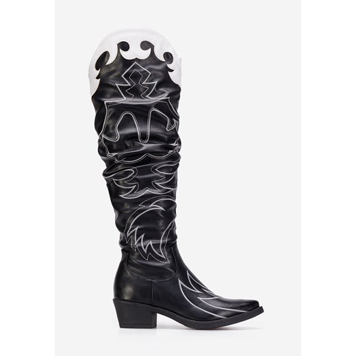 Czarne kozaki kowbojki damskie Nieve V2 Zapatos 40 wyprzedaż Zapatos
