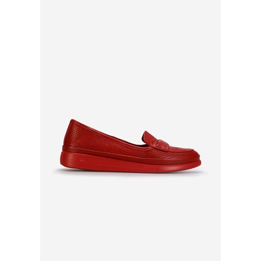 Czerwone skórzane mokasyny Sadira Zapatos 39 promocja Zapatos