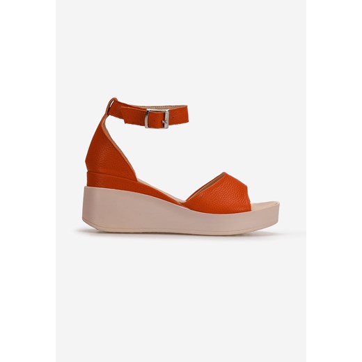 Pomarańczowe sandały damskie skórzane Salegia Zapatos 36 promocja Zapatos