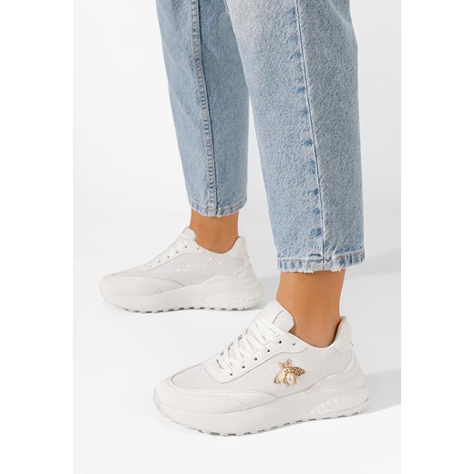 Białe sneakersy na koturnie Ewina Zapatos 40 Zapatos