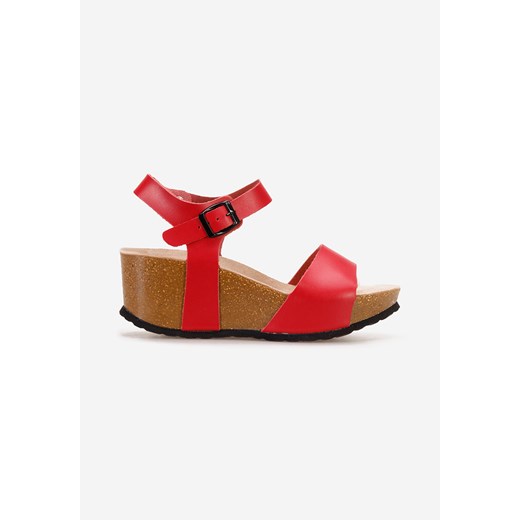 Czerwone sandały na platformie Evimea Zapatos 37 wyprzedaż Zapatos