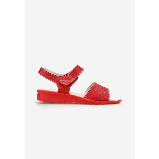 Czerwone sandały na niskim koturnie Murciana Zapatos 36 okazja Zapatos