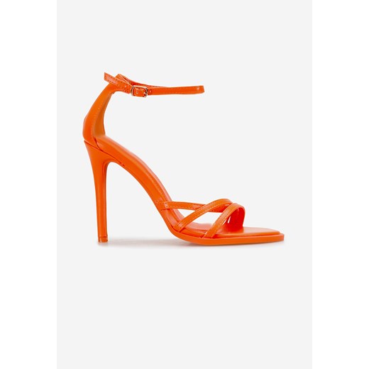 Pomarańczowe sandały na szpilce Larina Zapatos 38 okazja Zapatos