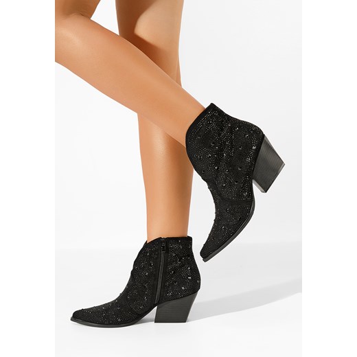 Czarne kowbojki damskie Grace Zapatos 38 Zapatos