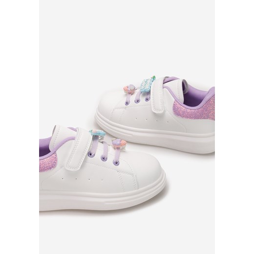 Białe sneakersy dziewczęce Sparkles Zapatos 32 promocyjna cena Zapatos