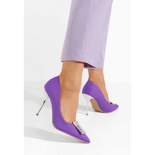 Fioletowe szpilki na obcasie Edalia Zapatos 41 okazja Zapatos