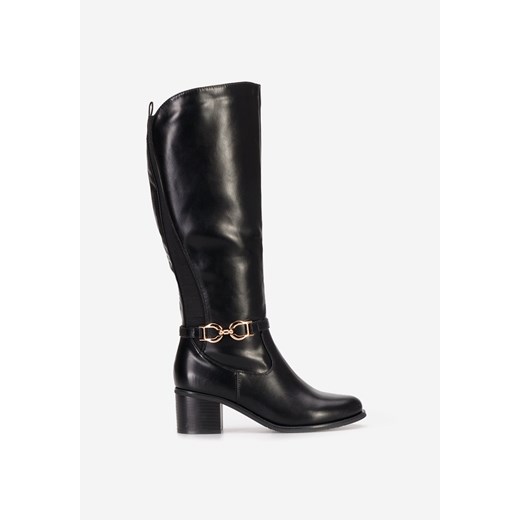 Czarne kozaki na słupku Terese Zapatos 37 Zapatos promocja