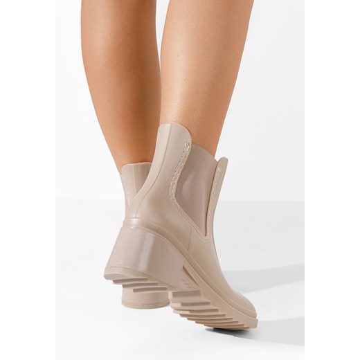 Beżowe kalosze Methia Zapatos 39 okazyjna cena Zapatos