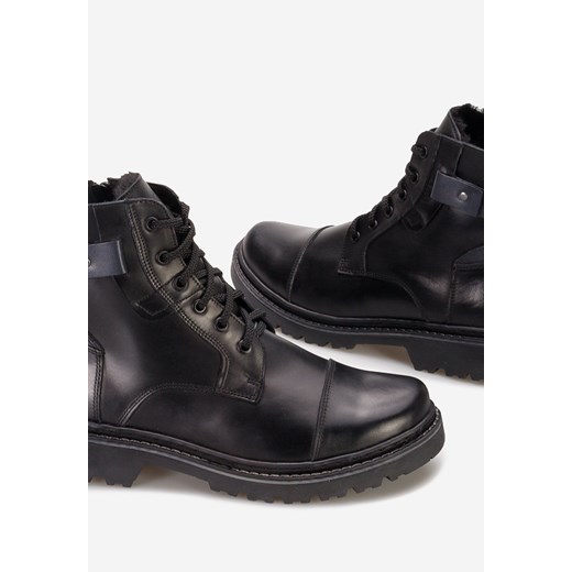 Czarne męskie trapery skórzane Artik Zapatos 42 promocja Zapatos