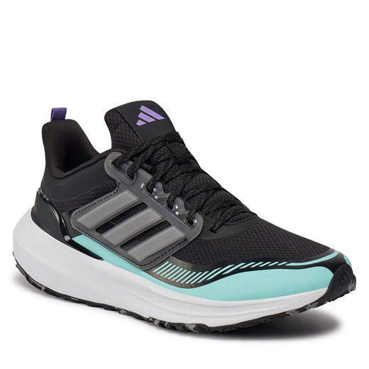 Buty sportowe damskie czarne Adidas wiązane płaskie 