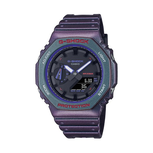 Zegarek G-Shock Casio Aim High GA-2100AH-6AER Fioletowy ze sklepu eobuwie.pl w kategorii Zegarki - zdjęcie 167568109