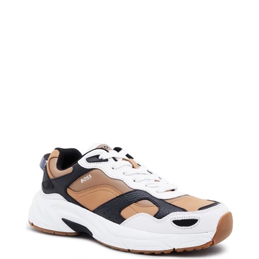 BOSS BLACK Skórzane sneakersy Levitt_Runn_lt 43 promocyjna cena Gomez Fashion Store