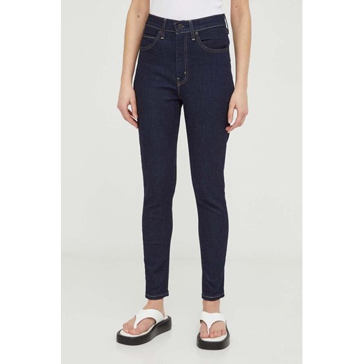 Levi&apos;s jeansy RETRO HIGH SKINNY damskie kolor granatowy ze sklepu ANSWEAR.com w kategorii Jeansy damskie - zdjęcie 167576466