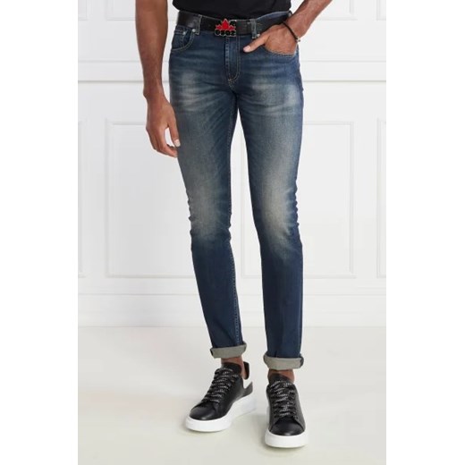 Alexander McQueen Jeansy GRAFFITI | Slim Fit 48 okazyjna cena Gomez Fashion Store