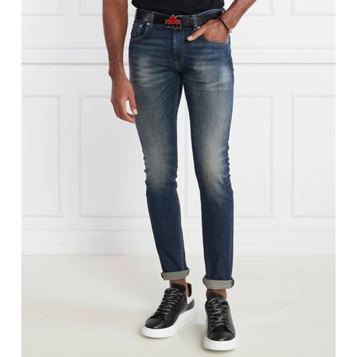 Alexander McQueen Jeansy GRAFFITI | Slim Fit ze sklepu Gomez Fashion Store w kategorii Jeansy męskie - zdjęcie 167577599