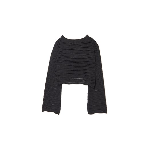 Cropp - Czarny sweter z szerokimi rękawami - czarny Cropp XL promocyjna cena Cropp