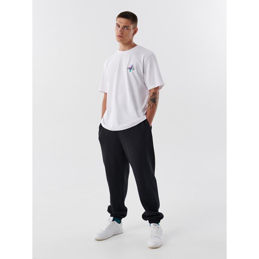 Cropp - Czarne joggery comfort - czarny Cropp M Cropp