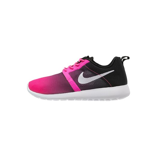 Nike Sportswear ROSHERUN FLIGHT WEIGHT Tenisówki i Trampki pink pow/white/black zalando fioletowy abstrakcyjne wzory