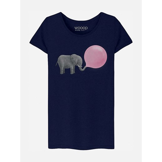 WOOOP Koszulka &quot;Jumbo Bubble Gum&quot; w kolorze granatowym ze sklepu Limango Polska w kategorii Bluzki damskie - zdjęcie 167618346