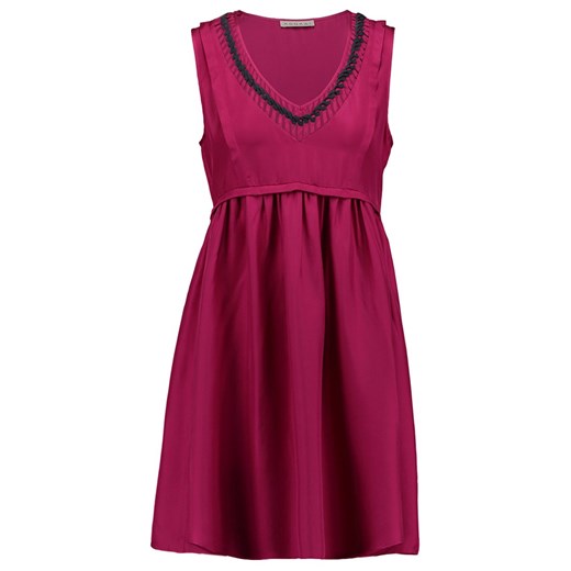 Kookai Sukienka letnia sari pink zalando czerwony jedwab