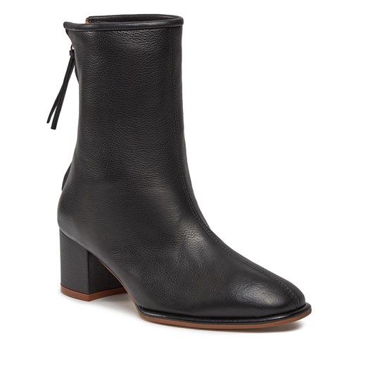 BALAGAN botki czarne na zamek 