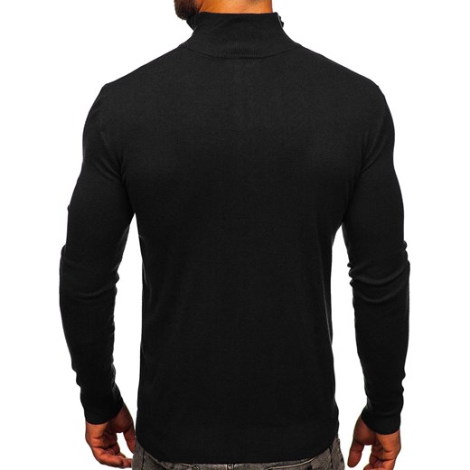Czarny sweter męski ze stójką Denley MM6007 XL Denley