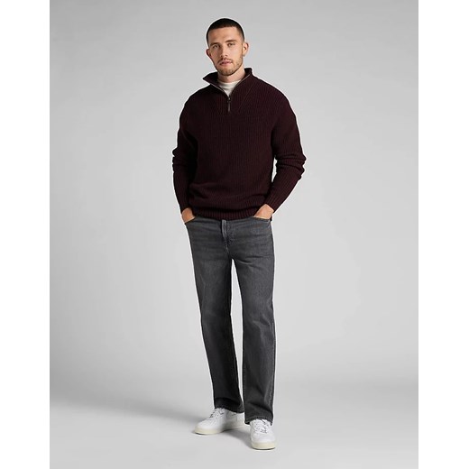 Sweter Męski Lee Half Zip Knit Velvet Beet L83YDE74 Lee XL promocyjna cena Elwix