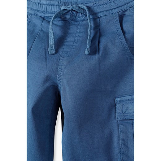 Spodnie chłopięce typu jogger - niebieskie Lincoln & Sharks By 5.10.15. 152 wyprzedaż 5.10.15