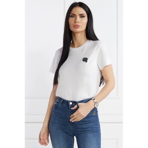Karl Lagerfeld T-shirt ikonik 2.0 | Regular Fit Karl Lagerfeld XS wyprzedaż Gomez Fashion Store