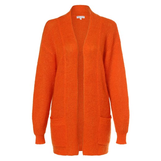 Marie Lund Damski płaszcz z dzianiny z zawartością moheru Kobiety Wełna pomarańczowy jednolity ze sklepu vangraaf w kategorii Swetry damskie - zdjęcie 167641186