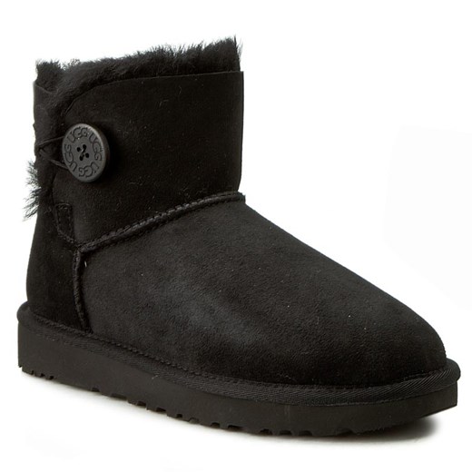 Śniegowce Ugg W Mini Bailey Button II 1016422 W/Blk 36 eobuwie.pl