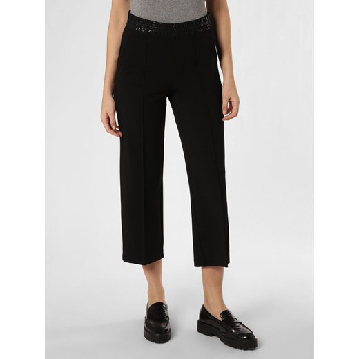 Cambio Spodnie Kobiety Sztuczne włókno czarny jednolity ze sklepu vangraaf w kategorii Spodnie damskie - zdjęcie 167646069