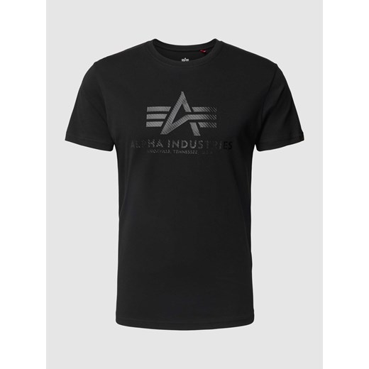T-shirt z nadrukiem z logo ze sklepu Peek&Cloppenburg  w kategorii T-shirty męskie - zdjęcie 167652639