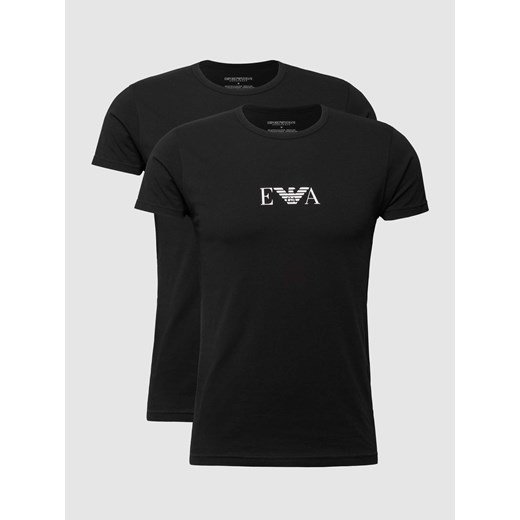 T-shirt z nadrukiem z logo w zestawie 2 szt. ze sklepu Peek&Cloppenburg  w kategorii Podkoszulki męskie - zdjęcie 167652725