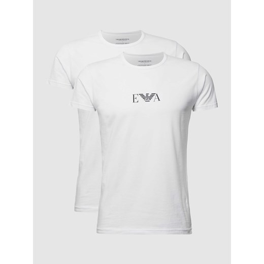 T-shirt z nadrukiem z logo w zestawie 2 szt. ze sklepu Peek&Cloppenburg  w kategorii Podkoszulki męskie - zdjęcie 167652759