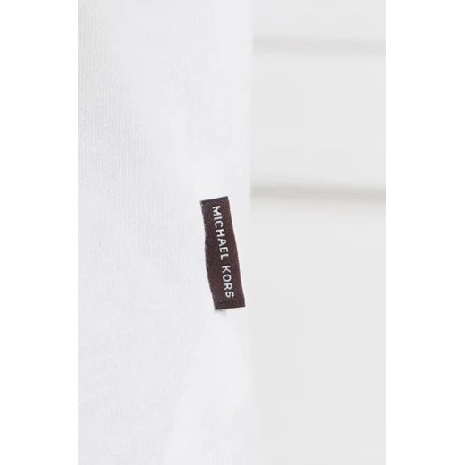 Biały t-shirt męski Michael Kors z krótkim rękawem młodzieżowy