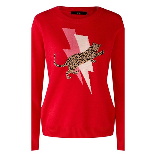 Oui Sweter w kolorze czerwonym ze sklepu Limango Polska w kategorii Swetry damskie - zdjęcie 167656436