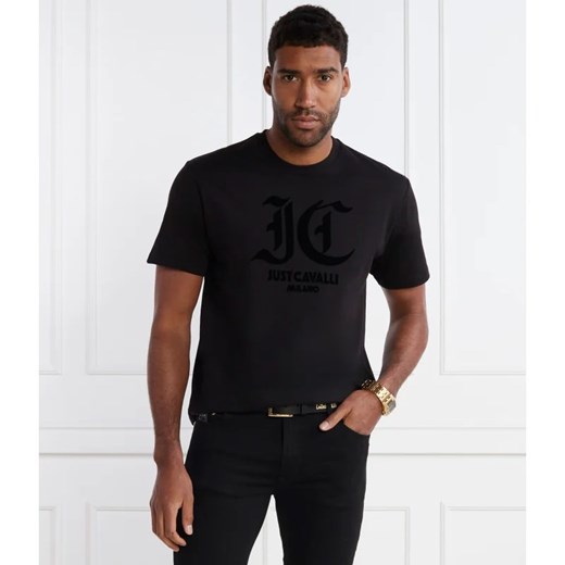 T-shirt męski Just Cavalli bawełniany z krótkim rękawem