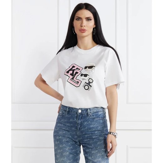 Karl Lagerfeld T-shirt ikonik varsity | Oversize fit Karl Lagerfeld M Gomez Fashion Store