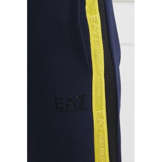 Niebieskie spodnie męskie Emporio Armani bawełniane 