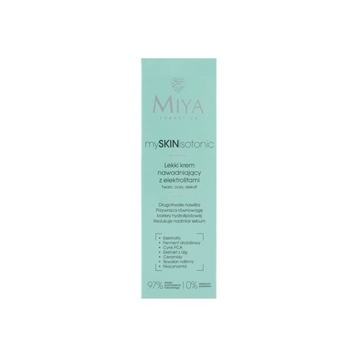 mySKINisotonic Lekki krem nawadniający z elektrolitami - NOWOŚĆ Miya one size promocyjna cena 5.10.15