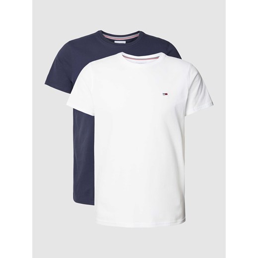 T-shirt o kroju slim fit z wyhaftowanym logo w zestawie 2 szt. ze sklepu Peek&Cloppenburg  w kategorii T-shirty męskie - zdjęcie 167668465