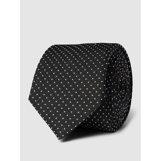 Krawat jedwabny ze wzorem na całej powierzchni ze sklepu Peek&Cloppenburg  w kategorii Krawaty - zdjęcie 167668669