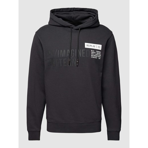 Bluza z kapturem z nadrukiem z logo Replay L Peek&Cloppenburg