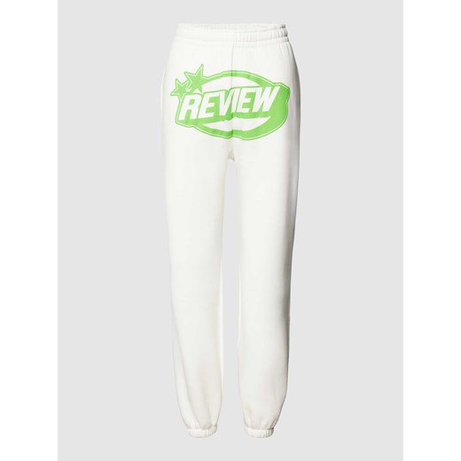 Spodnie dresowe z nadrukiem z logo ze sklepu Peek&Cloppenburg  w kategorii Spodnie damskie - zdjęcie 167669557